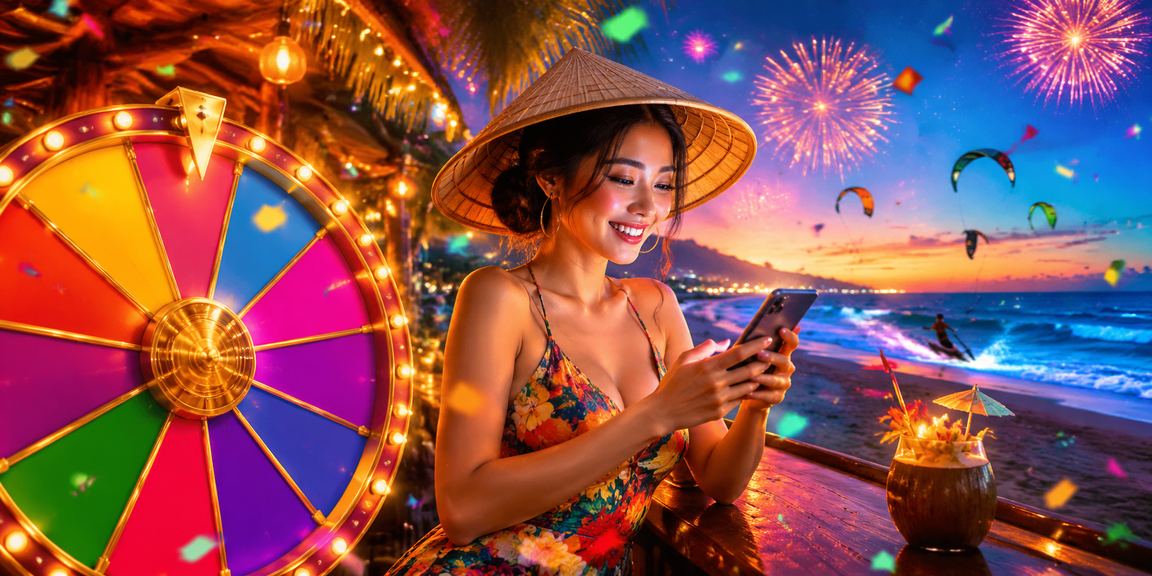 Lễ hội may mắn và bốc thăm trúng thưởng tại Mũi Né với không khí sôi động