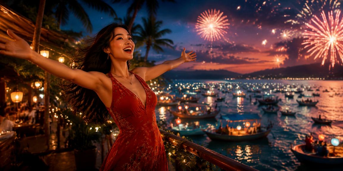 Bàn roulette bên bãi biển Mũi Né với khung cảnh sóng biển và hoàng hôn